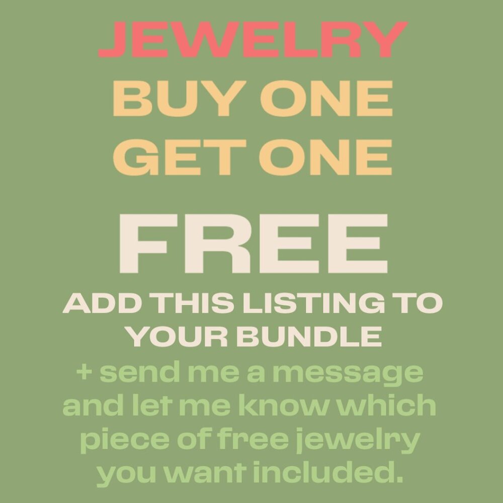 BUY ONE-GET ONE FREE JEWELRY - Add this to your bundle and get FREE JEWELRY!!!